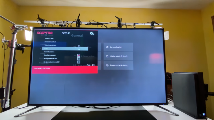 tv setup